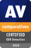Logo AV Comparatives, "Certified EDR Detection", 