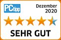 Logo - PC Tipp Sehr gut Dezember 2020 Logo - PC Tipp Sehr gut Dezember 2020
