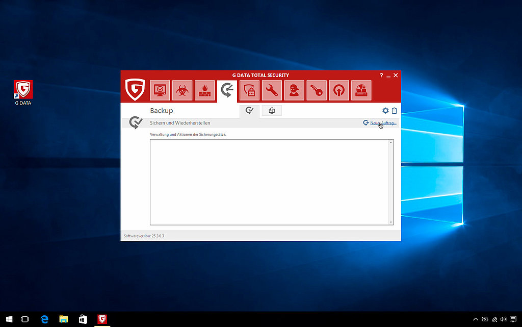 Schritt 1: Neuer Auftrag