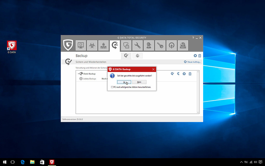 Schritt 8: Ausführung bestätigen