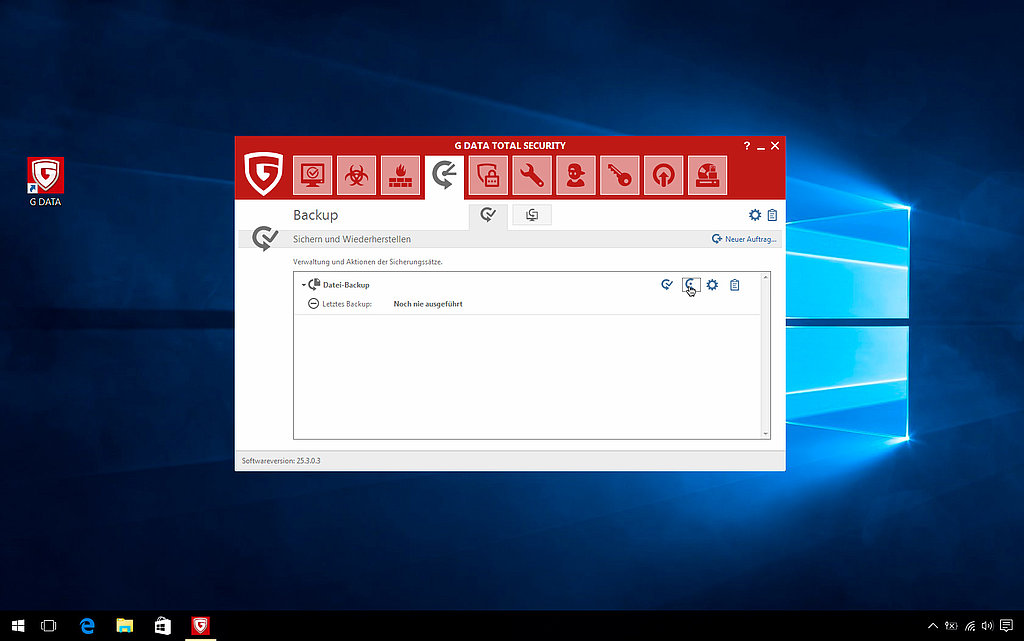 Schritt 7: Backup erstmalig ausführen