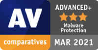 AV Comparatives Advanced+ Malware Protection März 2021 AV Comparatives Advanced+ Malware Protection März 2021